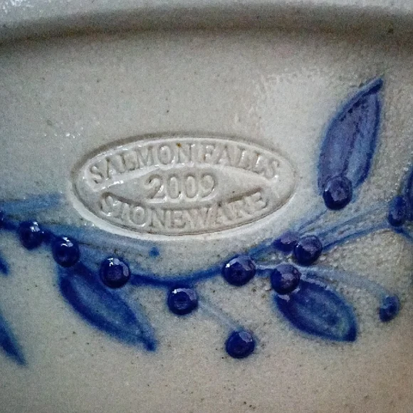 Salmon Falls Pottery Butter Dish W/Lid 2009 Decor By Don Haines - Picture 2 of 10